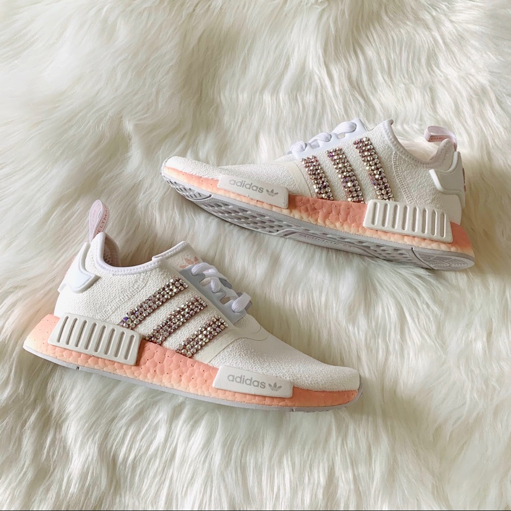 Swarovski adidas NMD White Vapour Pink - Picture 3 of 9